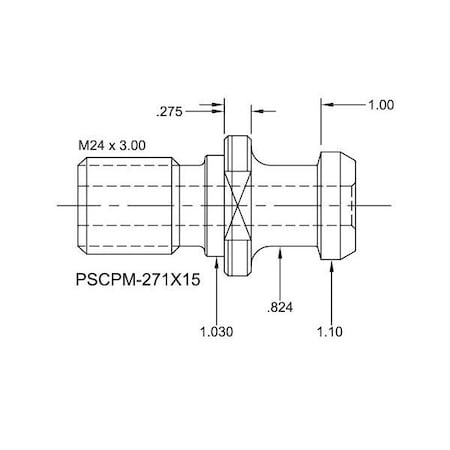 Tj Davies Co Coolant Through Retention Knob PSCPM-271X15